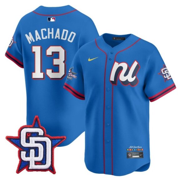 Mens Youths Kids Womens Manny Machado Blue 2025 All Star Jersey Stitched